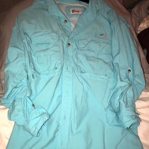Tiffany blue fishing shirt